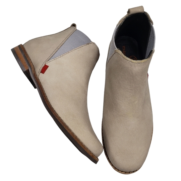 Marc JosephNIB Williamsburg Bootie Light Grey Nubuck Chic Leather Girl's 11.5